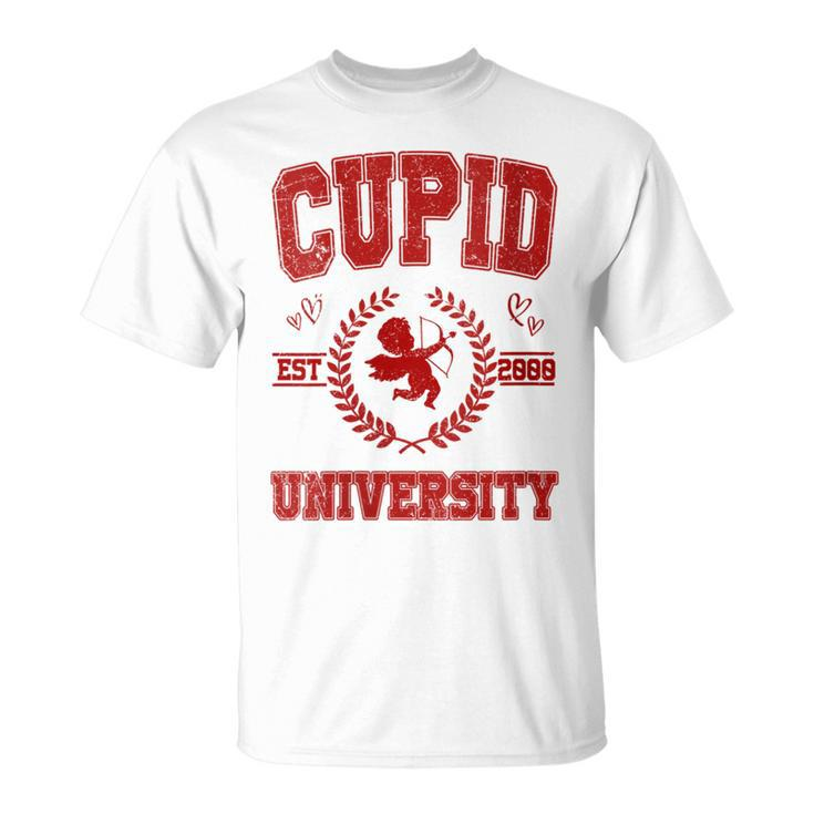 Cupid University Est 2000 Happy Valentine Day Anniversary T-Shirt