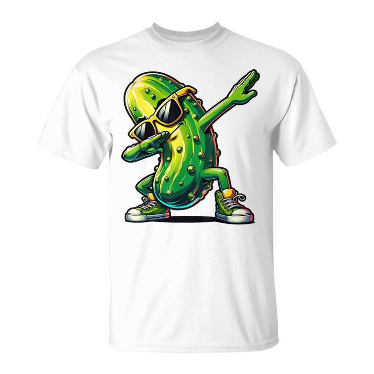 Dabbing Pickle Dancing Cucumber Pickle Lover Dab T-Shirt