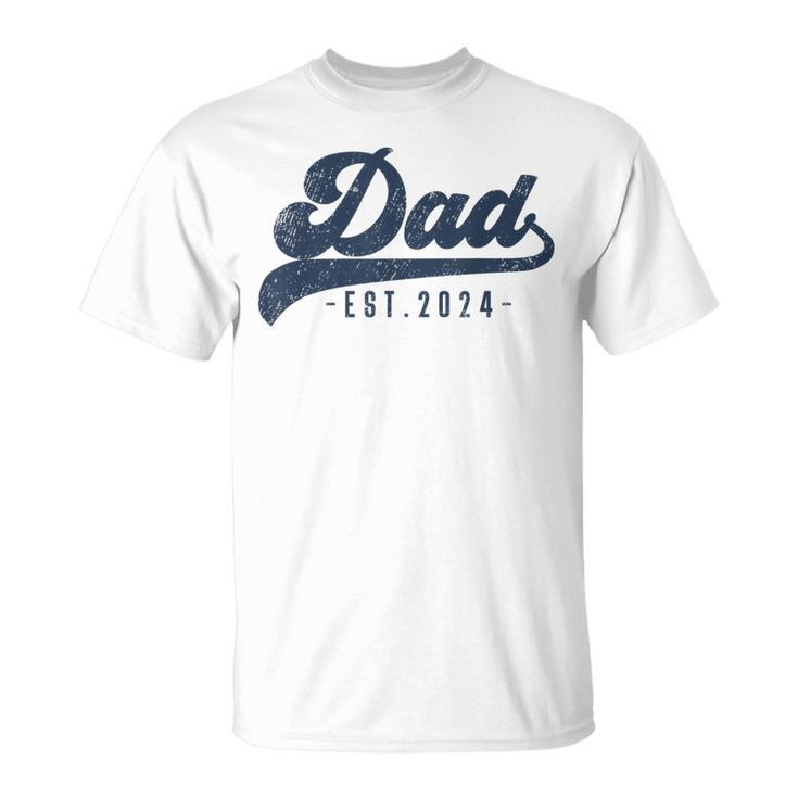 Dad Est 2024 Dad To Be New Daddy T-Shirt