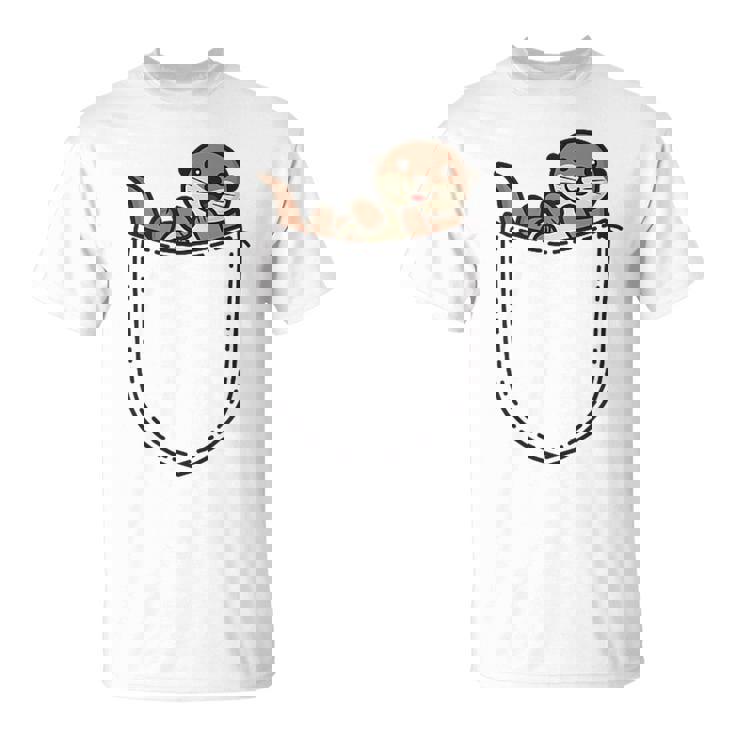 De Nutria De Bolsillo Como Una Nutria Dulce Camiseta unisex