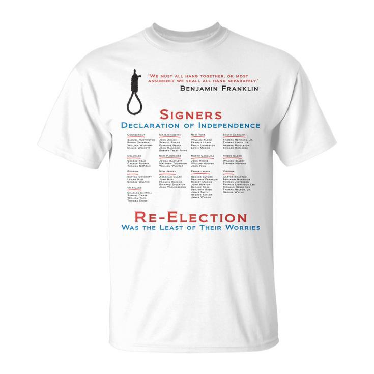 Declaration Of Independence Signers Political T-Shirt