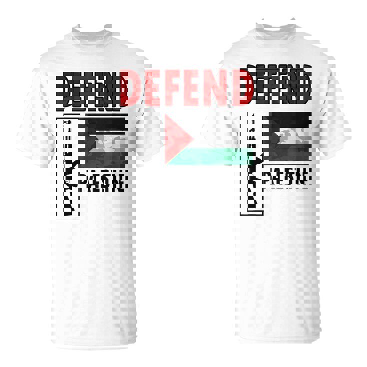 Defend Palestine Palestine Fighter Palestine Flag Gaza Camiseta unisex