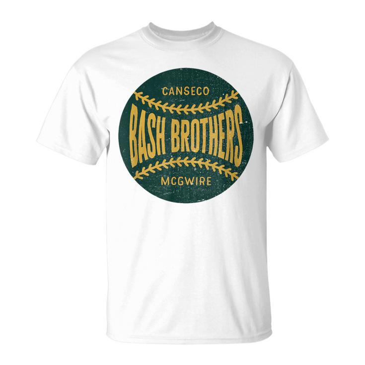 Distressed Vintage-Look Bash Brothers Baseball T-Shirt