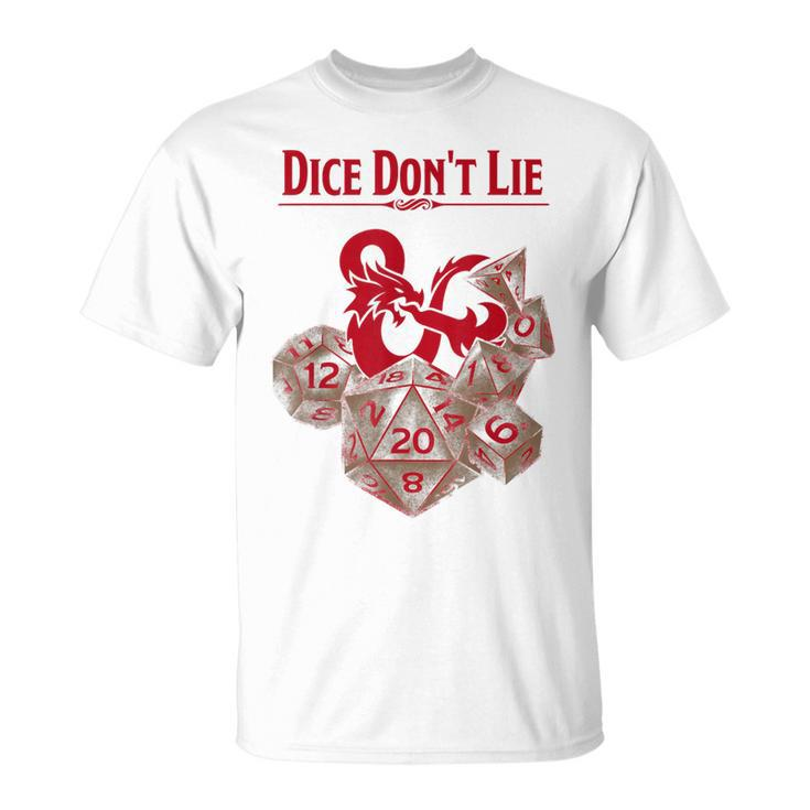 Dungeons & Dragons Red Dice Don't Lie T-Shirt