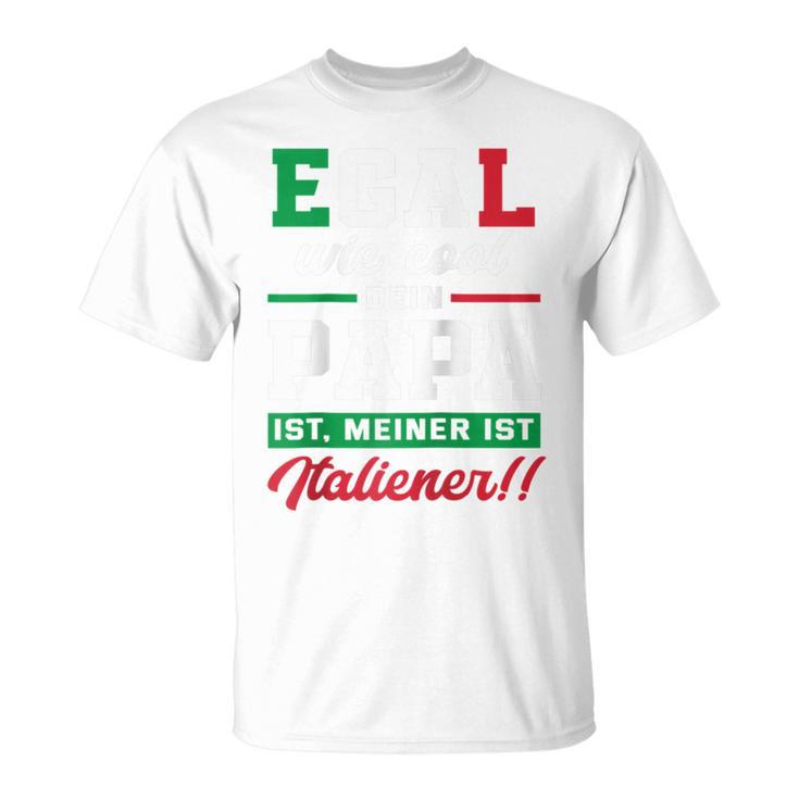 Egal Wie Cool Dein Papa Ist Meiner Ist Italiener Italien Raglan T-Shirt