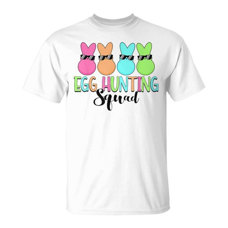 Egg Hunting Squad Cute Bunny Rabbit Lover Happy Easter Day T-Shirt