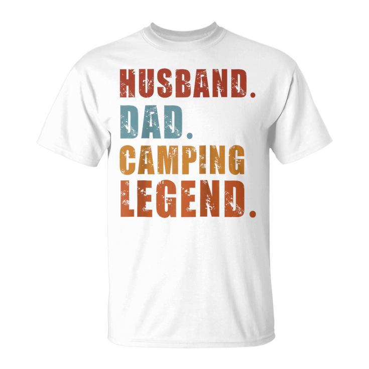 Ehemann Papa Camping Legende Raglan T-Shirt