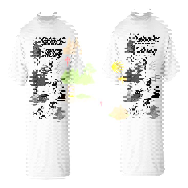 El Camino De Santiago De Compostela Camiseta unisex