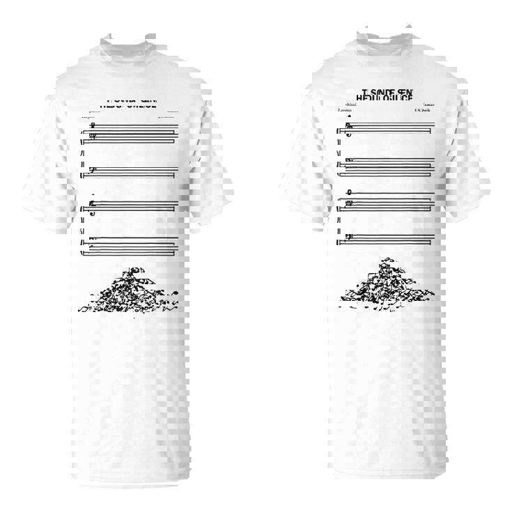 El Sonido Del Silencio Musical Divertido Camiseta unisex