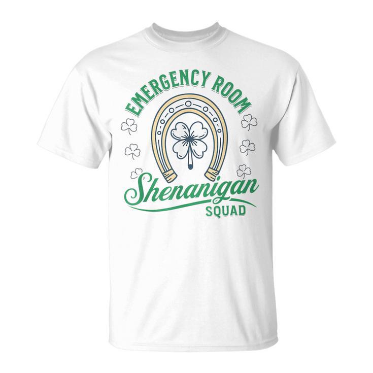 Emergency Room Shenanigans Squad St Patrick's Day Er Tech T-Shirt