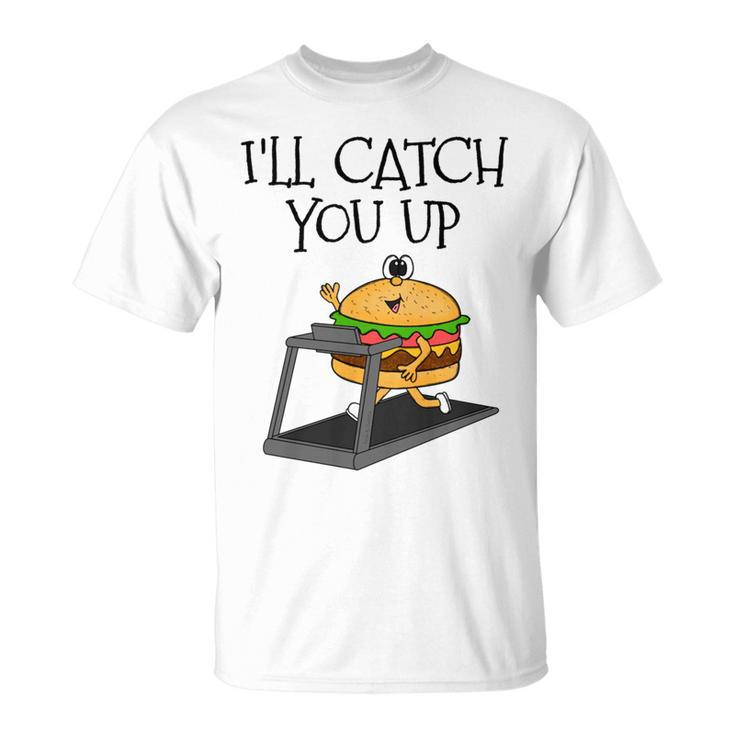 Fast-Food-Burger Fitness-Läufer Lustig T-Shirt
