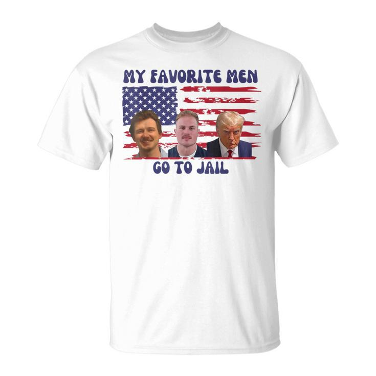 All Of My Favorite Go To Jail Groovey Retro 70S T-Shirt