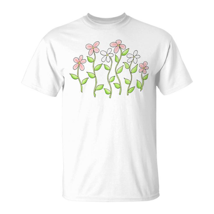 Field Of Flowers Of Summer Garden T-Shirt