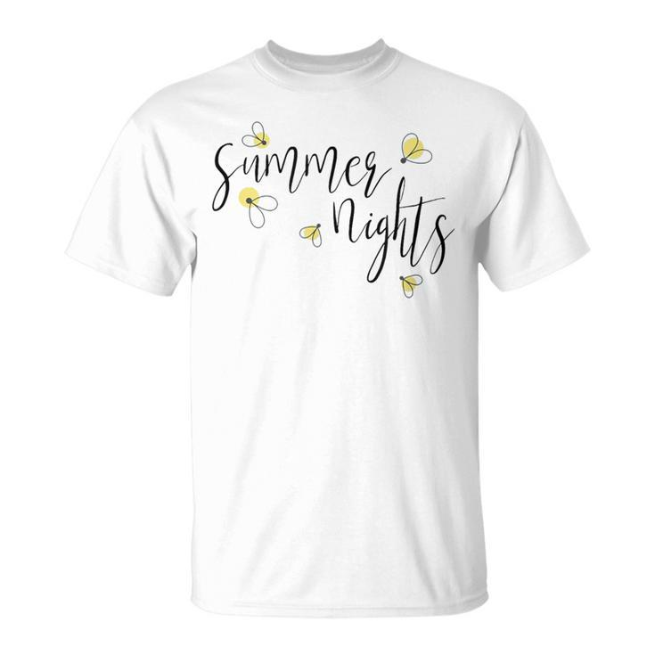 Fireflies Lightning Bugs Cute Summer Nights T-Shirt