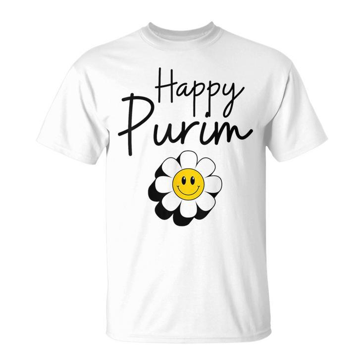 Flower Happy Purim Jewish Purim Costume T-Shirt