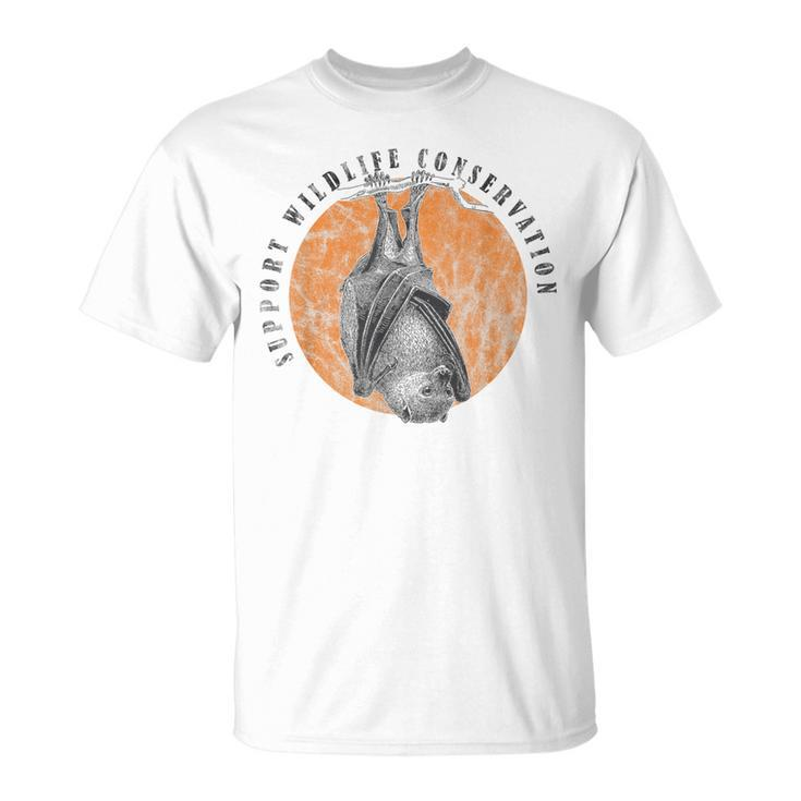 Flying Fox Bat Wildlife Animal Lover T-Shirt