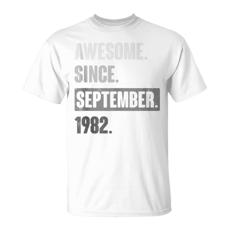 41St Birthday Vintage Retro 41 Year Old September 1982 T-Shirt