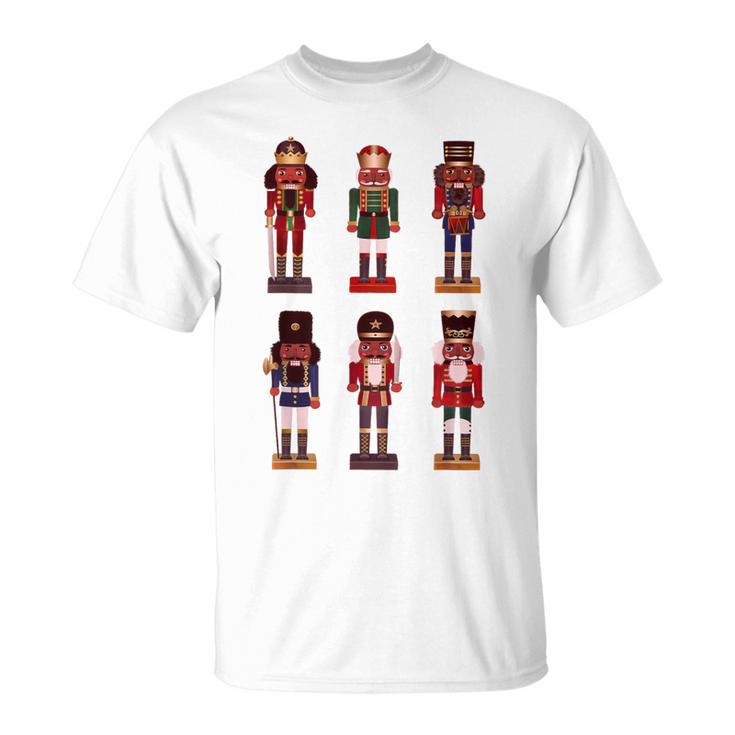 African American Nutcracker Christmas Ballet Dancer T-Shirt