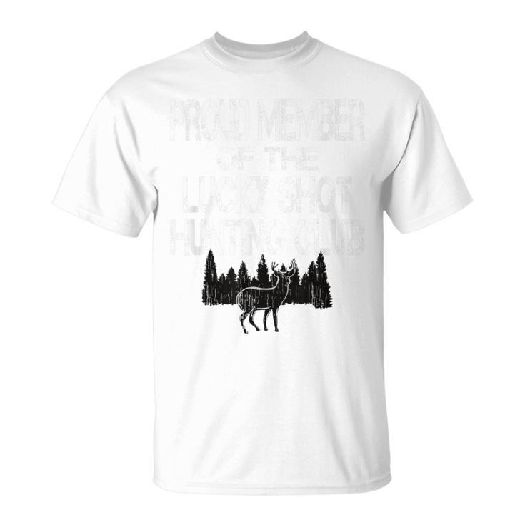 Deer Hunting Lucky Shot Hunting Club T-Shirt