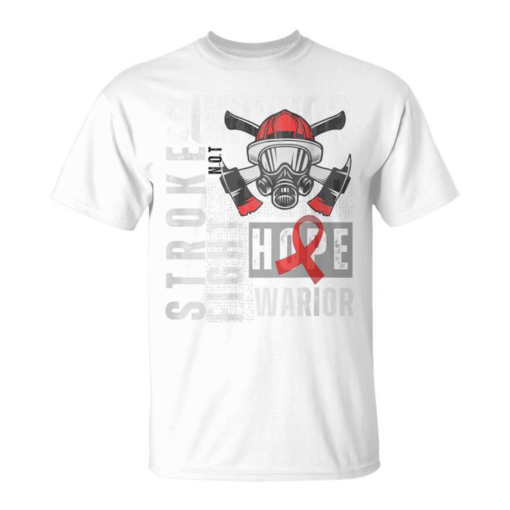 Stroke Survivor Not Drunk Fire Fighter 2024 Back Side T-Shirt