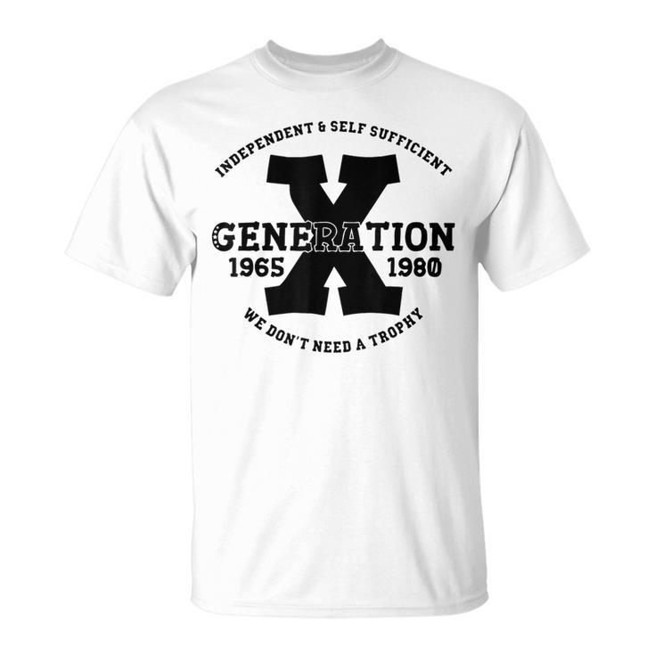 Generation X Independent And Sufficient Gen Generation Men's T