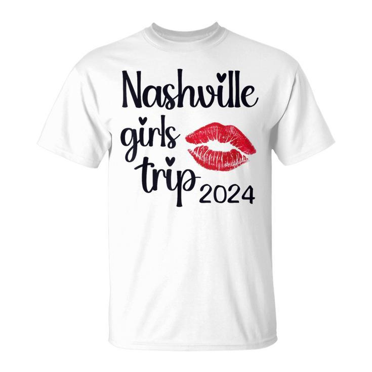 Girls Trip Nashville 2024 Weekend Birthday Party Women T-Shirt