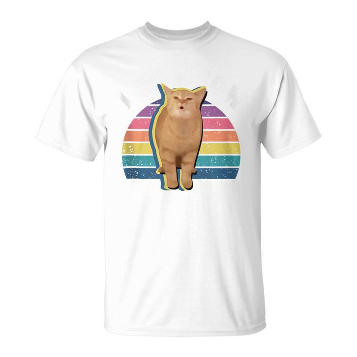 I Go Meow Cat Singing Meme Cat Song I Go Meow T-Shirt