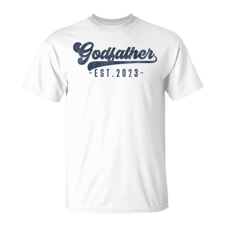Godfather Est 2023 Godfather To Be New God Dad T-Shirt