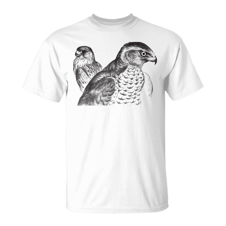 Goshawk Birds Of Prey Hawk Air Raptors Vintage Graphic T-Shirt