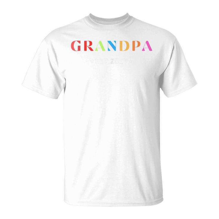 Grandpa Est 2024 First Time Grandpa Father's Day T-Shirt
