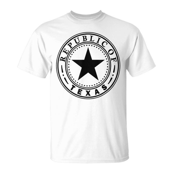 Great Seal Of The Republic Of Texas Lone Star State T-Shirt