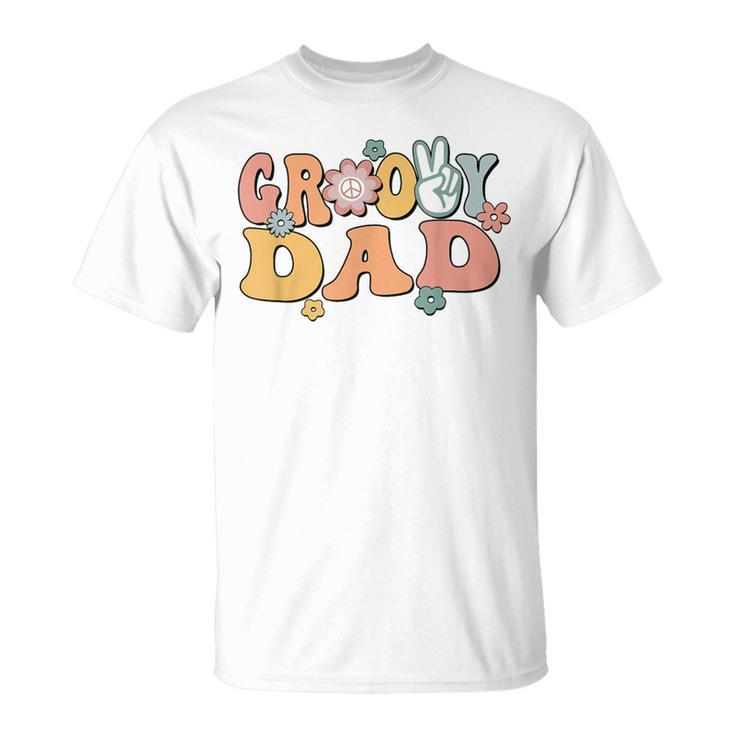 Groovy Dad Retro Father Matching Family 1St Birthday Party T-Shirt