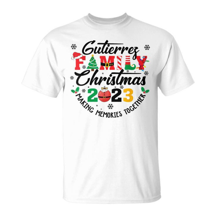 Gutierrez Family Name Christmas Matching Surname Xmas T-Shirt