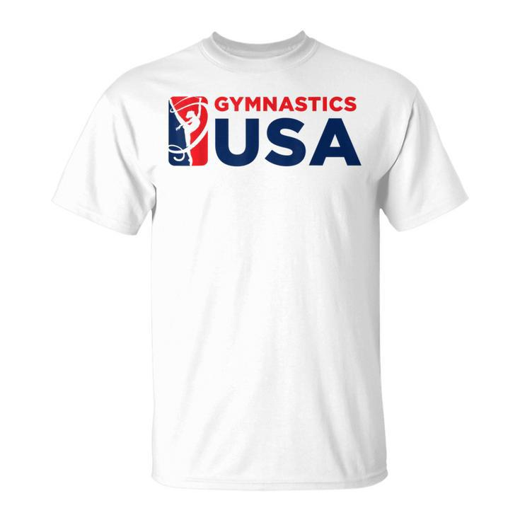 Gymnastics Usa Support The Team Usa Flag T-Shirt