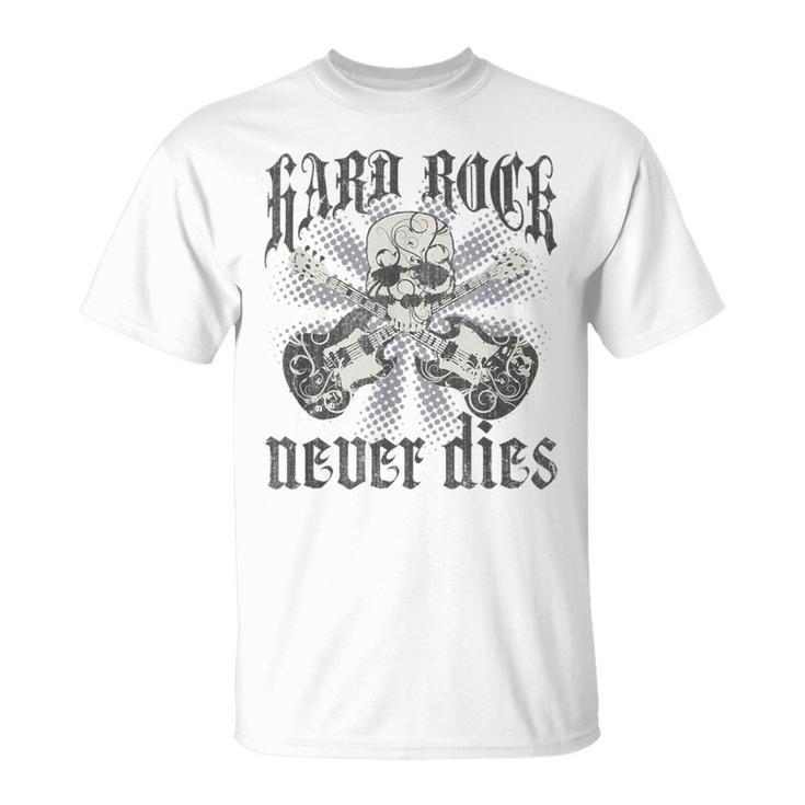 Hard Rock Never Dies Retro Vintage T-Shirt