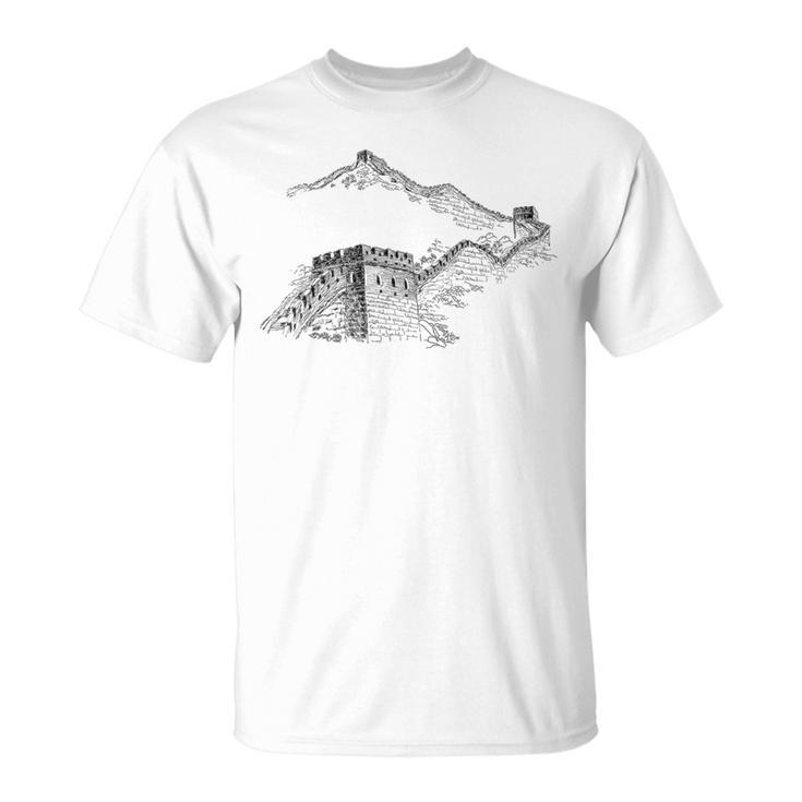 Hiking Great Wall China Explore World's Greatest Wonders T-Shirt