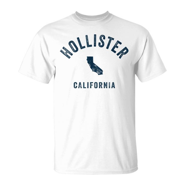 Hollister California Ca Vintage 70S Sports Navy Print T-Shirt