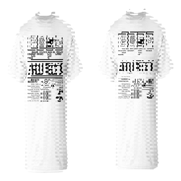 Hombre Divertido Arquitectura Graduación Arquitecto Camiseta unisex