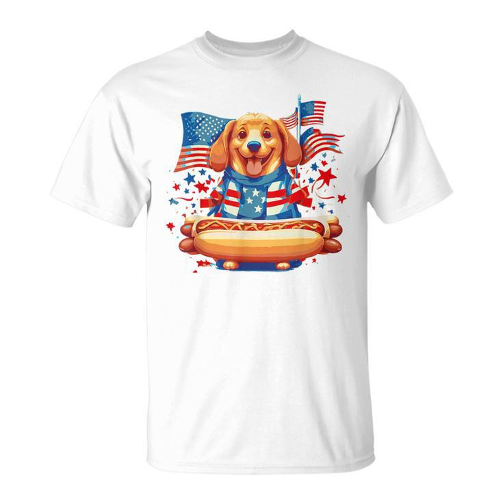 Hot Dog Sausages Frank Day Merican Sarcastic Food Animal T-Shirt