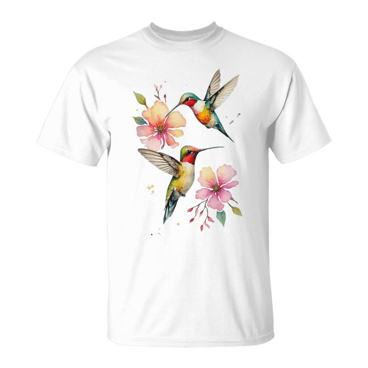 Hummingbird And Flower T-Shirt