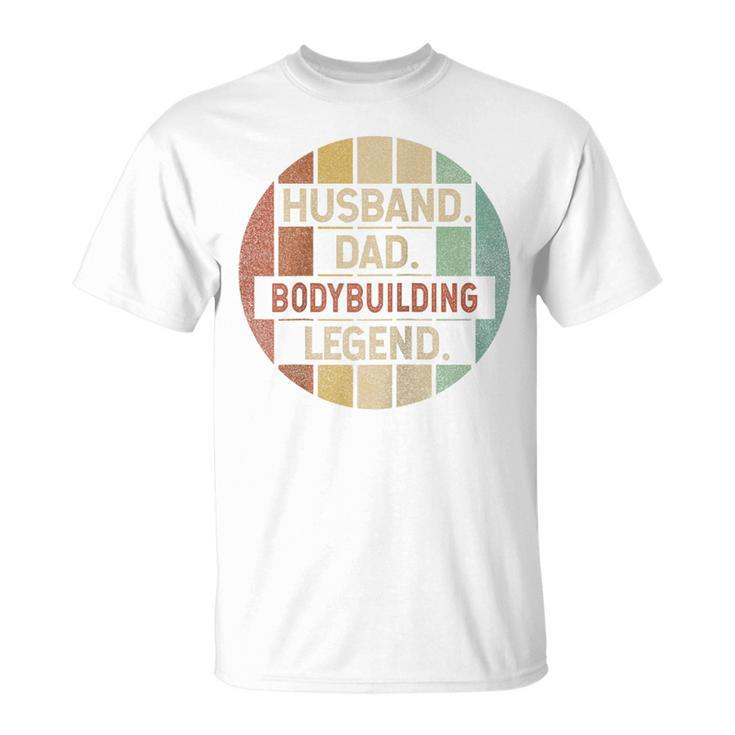 Husband Dad Bodybuilding Legend Vintage T-Shirt