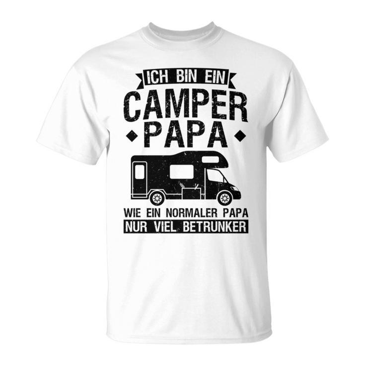 Ich Bin Ein Wohnmobil Papa Camper Papa Gray T-Shirt