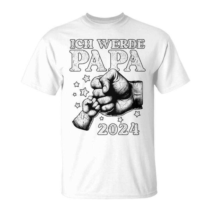 Ich Werde Papa 2024 Baby Ankündigung Papa 2024 T-Shirt