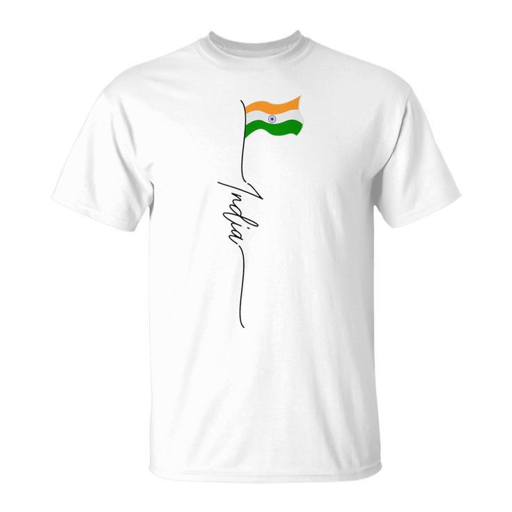 India Indian Flag Indian Pride India Vintage Patriotic T-Shirt
