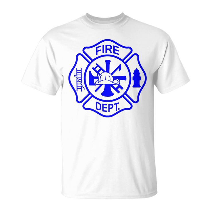 International Firefighters Day Fire Department Maltese Cross T-Shirt