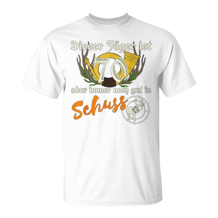 Jäger 70 Gut In Schuss Birthday Hunter Green S T-Shirt