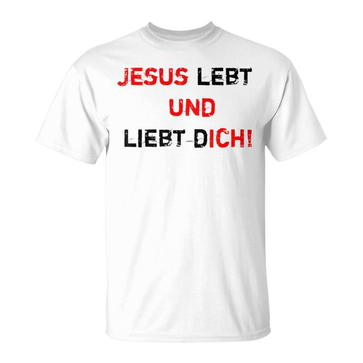 Jesus 4M3 Jesus Leben Und Liebe Dich Glaube Hope Love T-Shirt