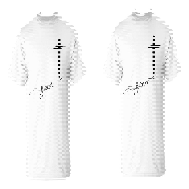 Jésus Avec Croix Chrétienne T-Shirt