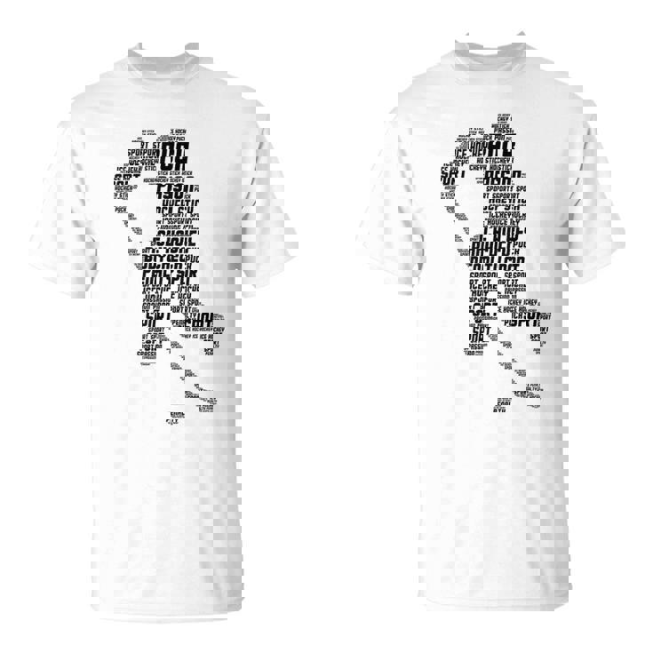 Jugador De Hockey Sobre Hielo Juvenil Niños Hombres Camiseta unisex
