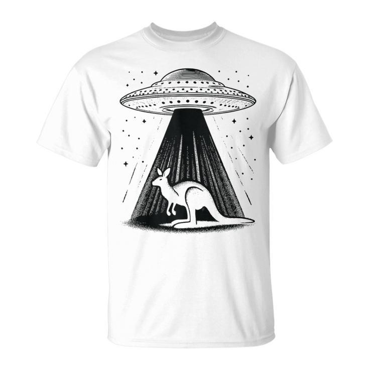 Kangaroo Dad Mom Lover Alien Ufo T-Shirt